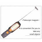 Darbo lempa akumuliatorinė | 5W COB LED su magnetiniu griebtuvu (YD-6302B)